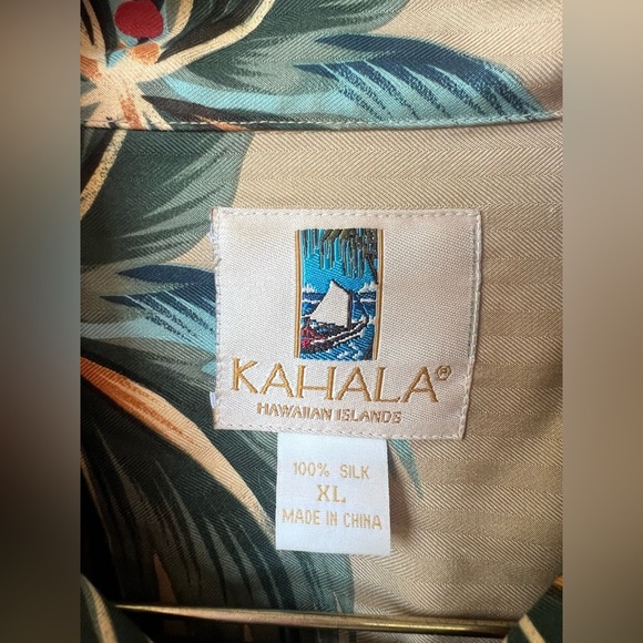 Kahala Men’s Hawaiian Shirt size XL 100% Silk - Picture 3 of 6